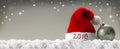 Happy new year 2016 santa hat . Royalty Free Stock Photo