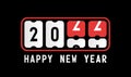 Happy new year with 2022 scoreboard countdown. concept of flipboard numerical, celebrate 2022 calendar template. flat style trend Royalty Free Stock Photo