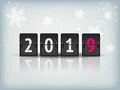 Countdown timer 2019 for New year design vector Royalty Free Stock Photo