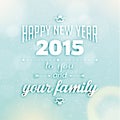 Happy New Year 2015 Season Greetings Royalty Free Stock Photo