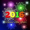 Happy New 2016 Year. Royalty Free Stock Photo