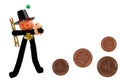 Lucky Chimney Sweep & Pfennig Royalty Free Stock Photo