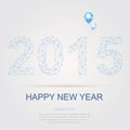 Happy new year 2015 Royalty Free Stock Photo