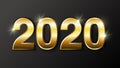 Happy New Year 2020 - New Year Shining background