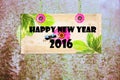 Happy new year signpost