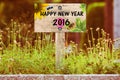 Happy new year signpost