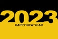 Happy New Year 2023. Simple abstract background