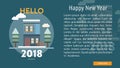 Happy New Year Conceptual Banner