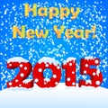 Happy new year 2015 Royalty Free Stock Photo