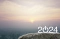 Happy new year 2024 success concept Royalty Free Stock Photo