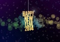 Happy new 2014 year text abstract background Royalty Free Stock Photo