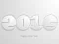 Happy new year 2016 text design