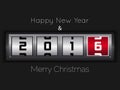 Happy new year 2016 text design