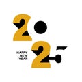 2025 Happy New Year Text Design