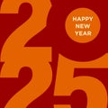 2025 Happy New Year Text Design