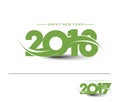 Happy new year 2018 - 2017 Text Design Royalty Free Stock Photo