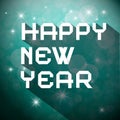 Happy New Year Title - Vector Slogan