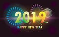 Happy New Year 2019 Firework Royalty Free Stock Photo