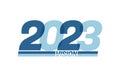 Happy new year 2023. Typography logo 2023 vision, 2023 New Year banner