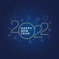 Happy new year 2022 vector. Royalty Free Stock Photo