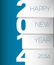 Happy New Year 2014 vector card Royalty Free Stock Photo