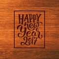 Happy New Year 2016 vector greeting card Royalty Free Stock Photo