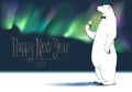 Happy new year 2017 vector greeting card Royalty Free Stock Photo