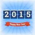 Happy New Year 2015 vector illustration.