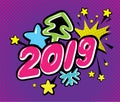 Happy New Year vector illustration Royalty Free Stock Photo