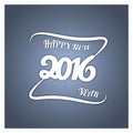 Happy new year. Vector paper illustration. on stylish colored background