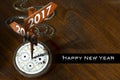 Happy New Year 2017 - Watch with Signs Royalty Free Stock Photo