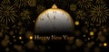 Happy New Year 2024 wishes seasonal greeting background