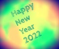 Happy New year 2022 wishes wallpaper card Royalty Free Stock Photo