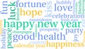 Happy New Year Word Cloud