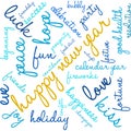 Happy New Year Word Cloud