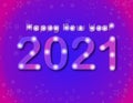 Happy New Year 2021 Written with Glitter Text Effects