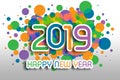 2019 Happy New Year xmas greetings Royalty Free Stock Photo