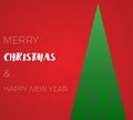 Happy new year xmas pine tree in low poly style Royalty Free Stock Photo