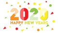 2020 Happy New Years Colorful Poster