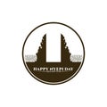 Happy Nyepi Day design Vector. background design