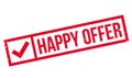 Happy Offer rubber stamp
