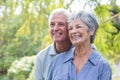 Happy old couple smiling Royalty Free Stock Photo