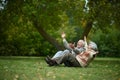 Happy old people Royalty Free Stock Photo