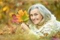 happy old woman Royalty Free Stock Photo
