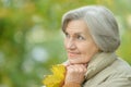 happy old woman Royalty Free Stock Photo