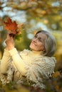 happy old woman Royalty Free Stock Photo