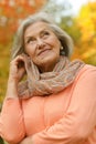 happy old woman Royalty Free Stock Photo