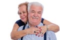 Happy older couple embracing Royalty Free Stock Photo