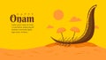happy onam banner template vector Royalty Free Stock Photo