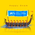 Happy Onam Big Shopping Sale Advertisement background for Festival of South India Kerala Royalty Free Stock Photo